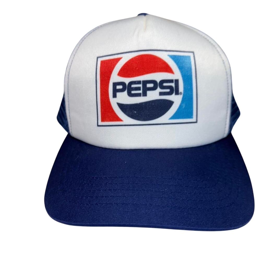 Pepsi Logo Trucker Hat 80s Style (Modern Reissue)